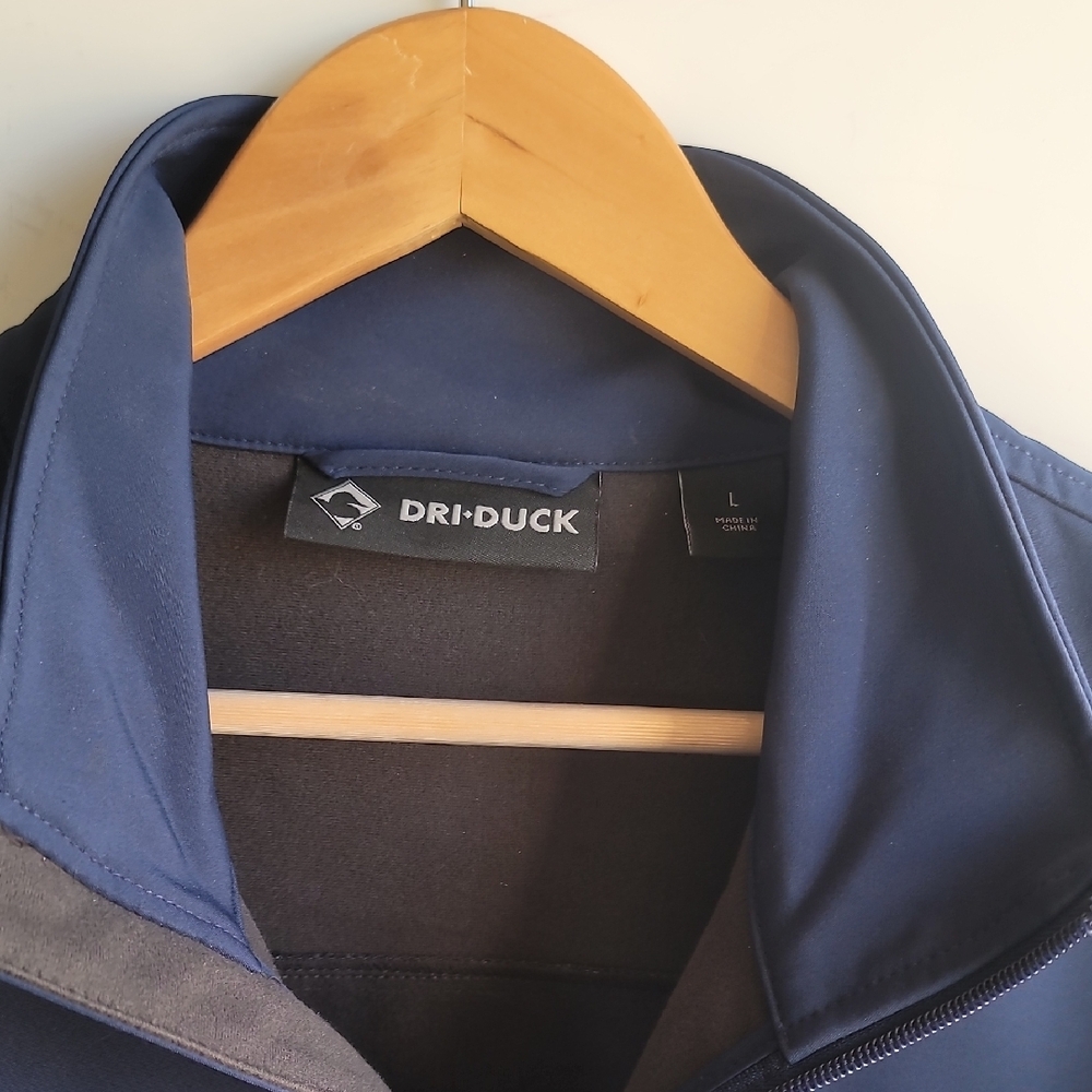 Men's Navy and Gray Performance Jacket - Picture 2 of 14